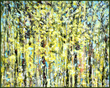 Malarstwo zatytułowany „Słoneczny szum drzew” autorstwa Henryka Wojciechowska, Oryginalna praca, Akryl