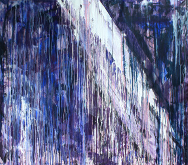 Noc Peinture intitulée "Noc" par Henryka Wojciechowska, Œuvre d'art originale, Acrylique Monté sur Panneau de bois