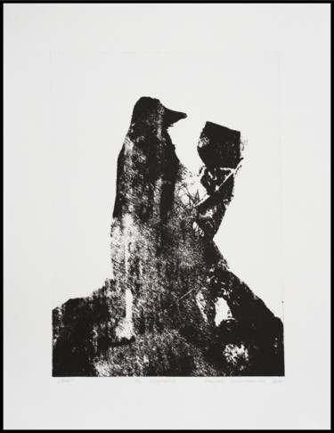 Tekening getiteld "Grafika 4" door Henryka Wojciechowska, Origineel Kunstwerk, Lithografie