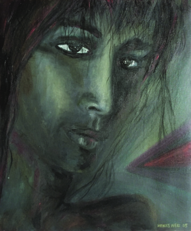 Картина под названием "La jeune femme navr…" - Henry Neu, Подлинное произведение искусства, Масло