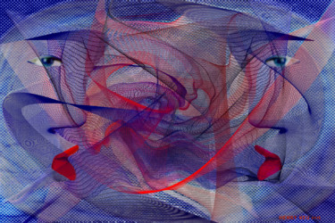 Digitale Kunst mit dem Titel "Mouvance" von Henry Neu, Original-Kunstwerk, Digitale Malerei