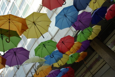 Photography titled "rue des parapluies,…" by Claire Heppa, Original Artwork