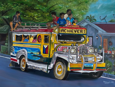 Картина под названием "Achievers Journey 1" - Herbert Canuel, Подлинное произведение искусства, Акрил