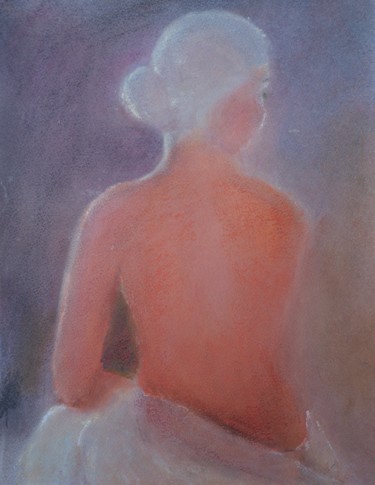 Zeichnungen mit dem Titel "Nu 2.jpg" von Herbert Ruf, Original-Kunstwerk, Pastell