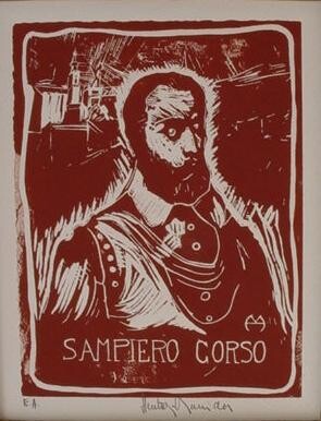 Painting titled "SAMPIERO CORSO" by Heritier-Marrida, Original Artwork