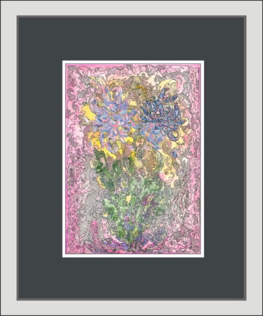 Картина под названием "Весенний аромат" - Мир, Подлинное произведение искусства, Гуашь