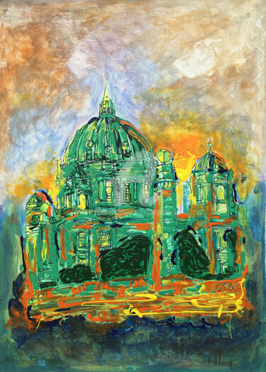 Painting titled "5-8-leis-berlin-dom…" by Beauty Heart Concepts, Original Artwork, Acrylic