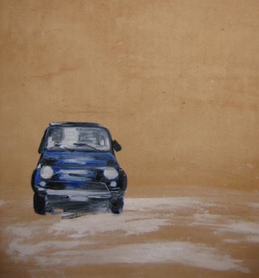 Pintura titulada "Fiat 500" por Hermione, Obra de arte original, Oleo