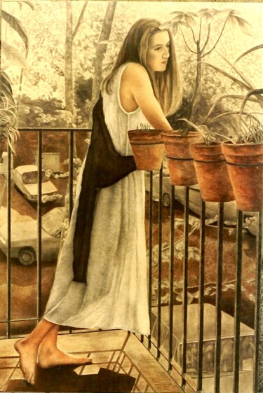 Drawing titled "AITANA" by Hernández Consuelo, Original Artwork, Other