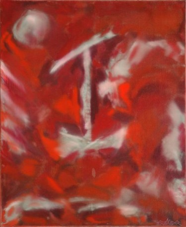 Peinture intitulée "Paysage Rouge" par Martine Hernandez, Œuvre d'art originale