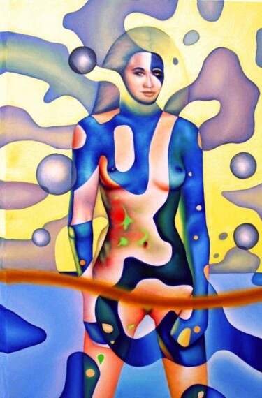 Pintura titulada "nueva mujer onomica" por Hernandiz, Obra de arte original