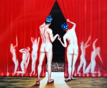 Pintura titulada "la verguenza" por Hernandiz, Obra de arte original