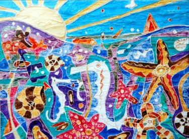Peinture intitulée "mar 1" par Hernandiz, Œuvre d'art originale