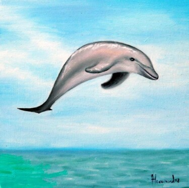 Ζωγραφική με τίτλο "el delfin" από Hernandiz, Αυθεντικά έργα τέχνης
