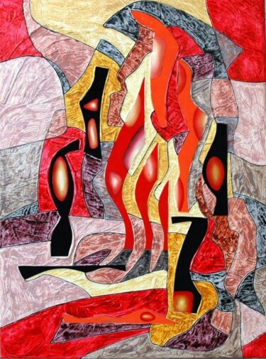 Painting titled "siluete" by Hernandiz, Original Artwork