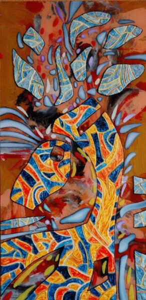 Pintura titulada "caballo" por Hernandiz, Obra de arte original