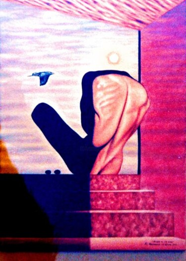 Pintura titulada "DOS_HUEVOS.jpg" por Hernandiz, Obra de arte original