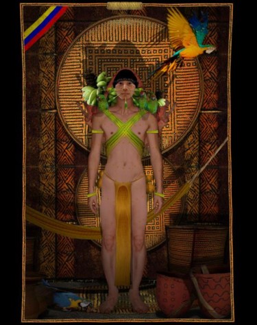 Arte digital titulada "Serie Yanomami" por Hernan Gimenez, Obra de arte original