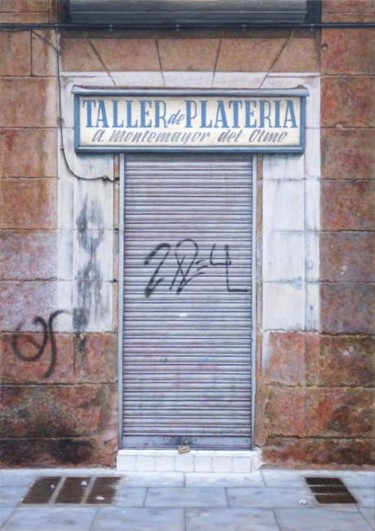 Painting titled "Taller de Platería" by Hernansotos, Original Artwork, Oil