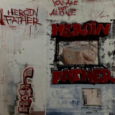 Peinture intitulée "untitled" par Heroin Father, Œuvre d'art originale, Huile