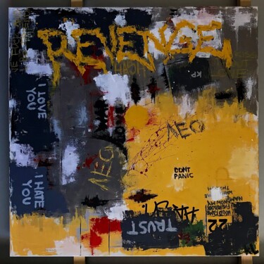 Peinture intitulée "revenge" par Heroin Father, Œuvre d'art originale, Huile