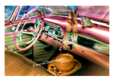 "Cadillac popart" başlıklı Fotoğraf Herve Donnezan tarafından, Orijinal sanat, Analog Fotoğrafçılık