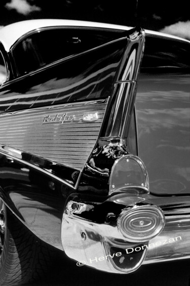 Fotografia intitolato "CHEVY 57 BN" da Herve Donnezan, Opera d'arte originale, fotografia a pellicola