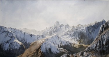 Painting titled "val ferret" by Hervé Espinosa, Original Artwork