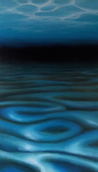 Peinture intitulée ""Dans l'Océan"" par Herve Fleury (RV), Œuvre d'art originale, Acrylique