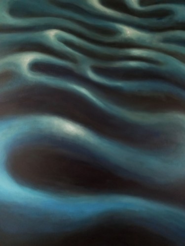 Peinture intitulée ""fonds marins"" par Herve Fleury (RV), Œuvre d'art originale, Acrylique