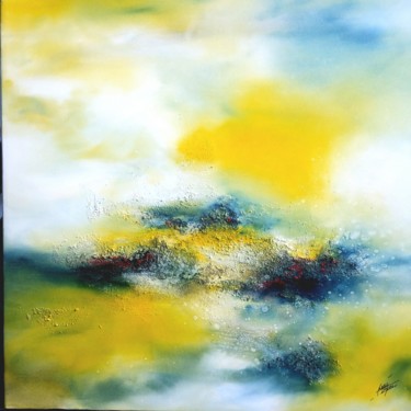 Malerei mit dem Titel "Lemon Land" von Hervé Hugues, Original-Kunstwerk, Öl