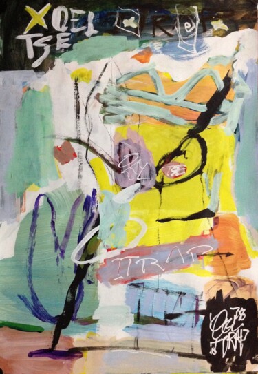 Картина под названием "AM85" - Herve Jonas, Подлинное произведение искусства, Акрил