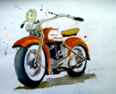 绘画 标题为“Harley” 由Hervé Rayot, 原创艺术品, 丙烯