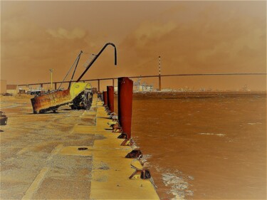 Fotografía titulada "port Loire" por Hervé Rayot, Obra de arte original, Fotografía digital