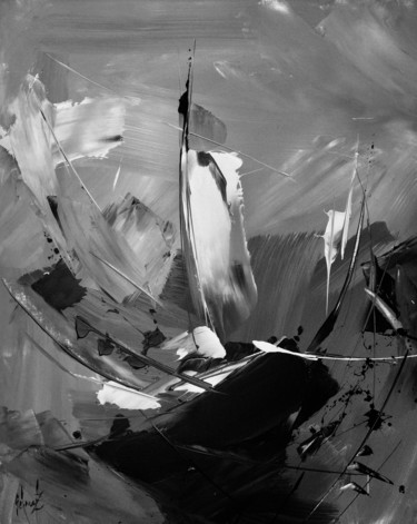 Peinture intitulée "vent d ouest" par Schmalz, Œuvre d'art originale, Acrylique