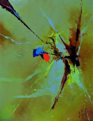 Peinture intitulée "palingenesie" par Schmalz, Œuvre d'art originale, Acrylique