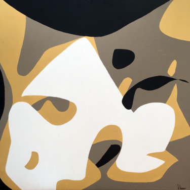 Pintura titulada "Chat 1er" por Hervé Loiseau, Obra de arte original, Acrílico Montado en Bastidor de camilla de madera
