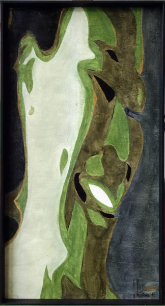 Peinture intitulée "Rire3" par Hervé Loiseau, Œuvre d'art originale, Acrylique Monté sur Panneau de bois