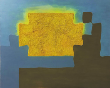 Картина под названием "Interaction 7" - Hervé Loiseau, Подлинное произведение искусства, Акрил Установлен на Деревянная рама…