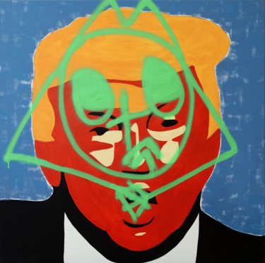 Pittura intitolato "Donald" da Hervé Loiseau, Opera d'arte originale, Acrilico