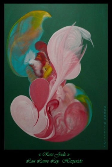 Peinture intitulée "Rose Jade" par Nykky Hesperide, Œuvre d'art originale