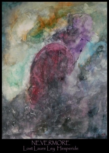 Peinture intitulée "Nevermore" par Nykky Hesperide, Œuvre d'art originale
