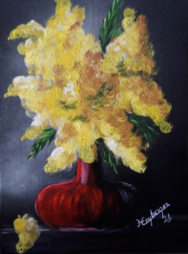 Painting titled "Lumière" by Céline Liliane Heyberger, Original Artwork, Acrylic