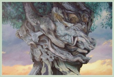 Malerei mit dem Titel "Der Baum,  Leinwand…" von Peter Heydeck, Original-Kunstwerk