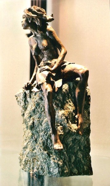 Sculpture titled "Die Jägerin. Kerami…" by Peter Heydeck, Original Artwork