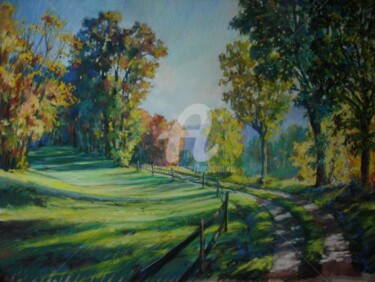 Painting titled "promenade" by Helene Gaben Laurié, Original Artwork