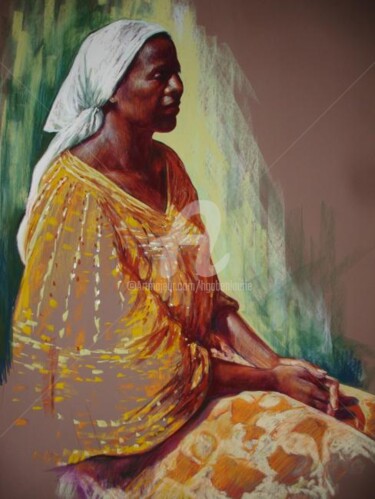 Peinture intitulée "Nahéma" par Helene Gaben Laurié, Œuvre d'art originale