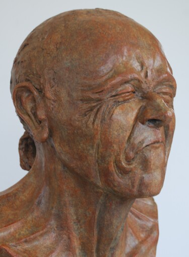 Sculpture intitulée "L'homme vexé ( d'ap…" par Helene Gobin Langlais, Œuvre d'art originale, Terre cuite