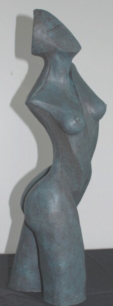 Sculpture intitulée "Fougue" par Helene Gobin Langlais, Œuvre d'art originale, Terre cuite