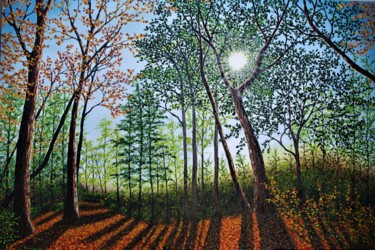 Painting titled "Autumnus" by Hazel Thomson, Original Artwork, Oil